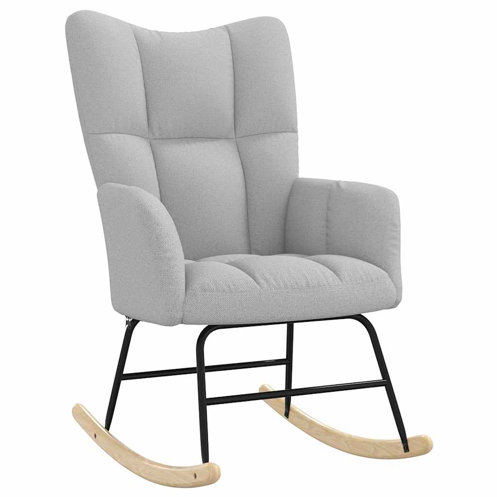 Chaise à bascule gris nuage tissu - XIOS