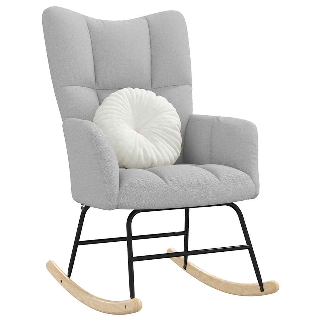 Chaise à bascule gris nuage tissu - XIOS