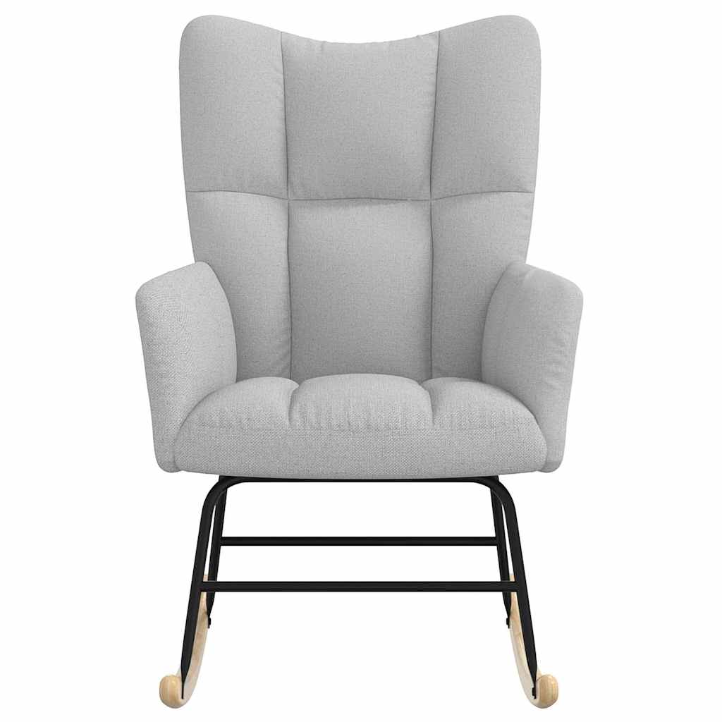 Chaise à bascule gris nuage tissu - XIOS