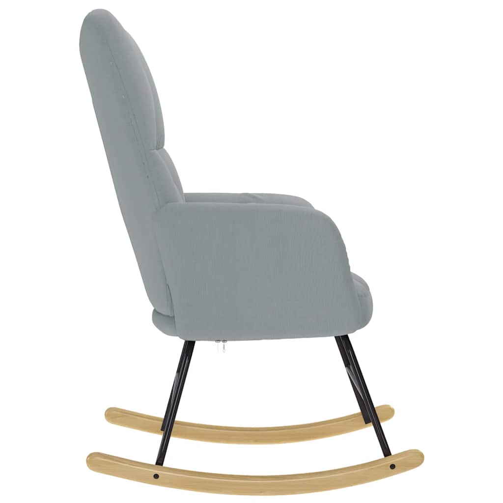 Chaise à bascule Gris clair Tissu - XIOS