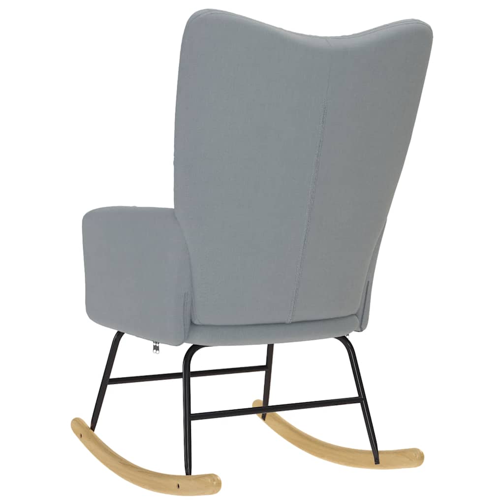 Chaise à bascule Gris clair Tissu - XIOS