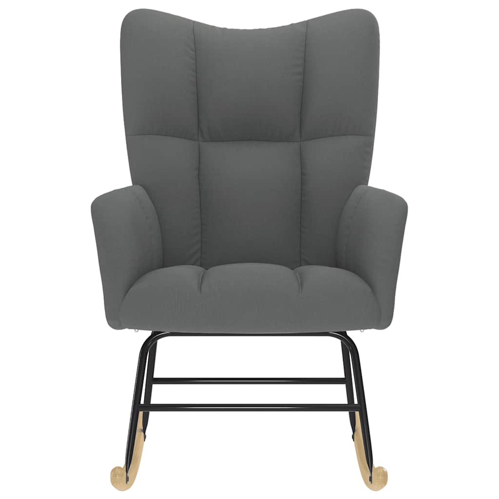 Chaise à bascule Gris foncé Tissu - XIOS