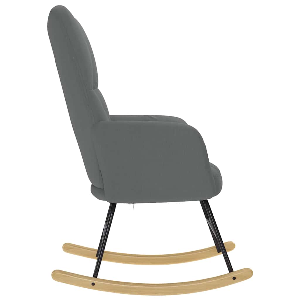 Chaise à bascule Gris foncé Tissu - XIOS