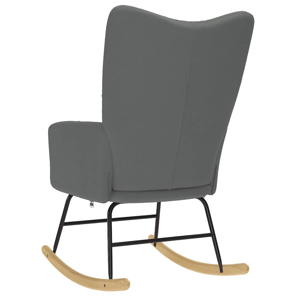 Chaise à bascule Gris foncé Tissu - XIOS