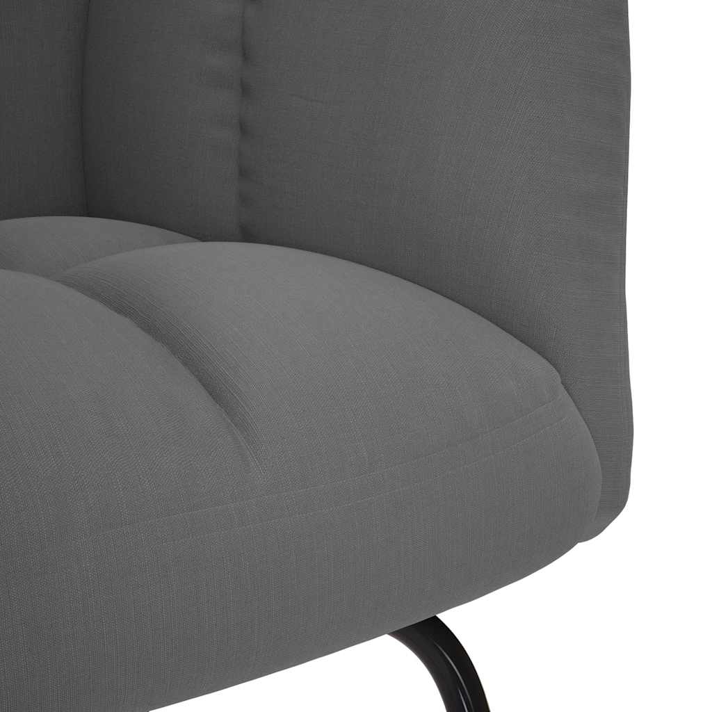 Chaise à bascule Gris foncé Tissu - XIOS