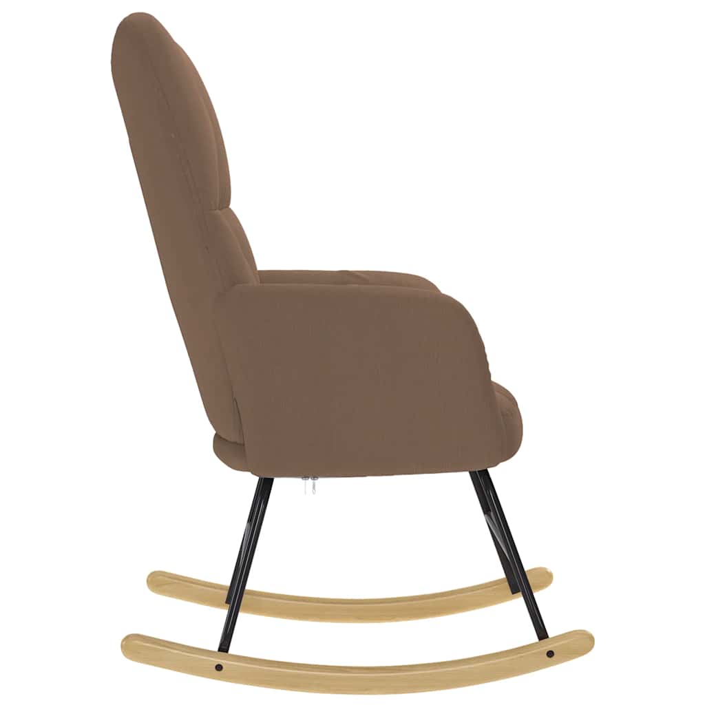 Chaise à bascule Marron Tissu - XIOS