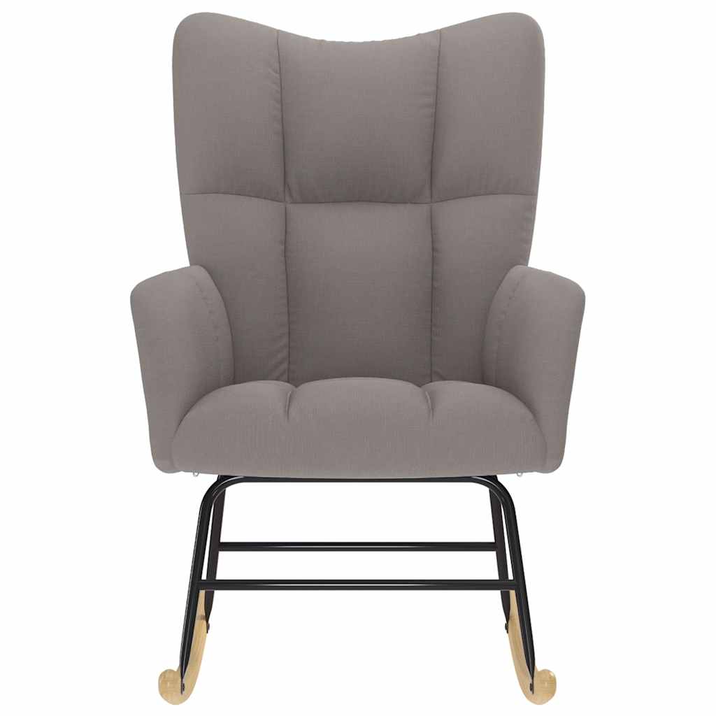 Chaise à bascule Taupe Tissu - XIOS