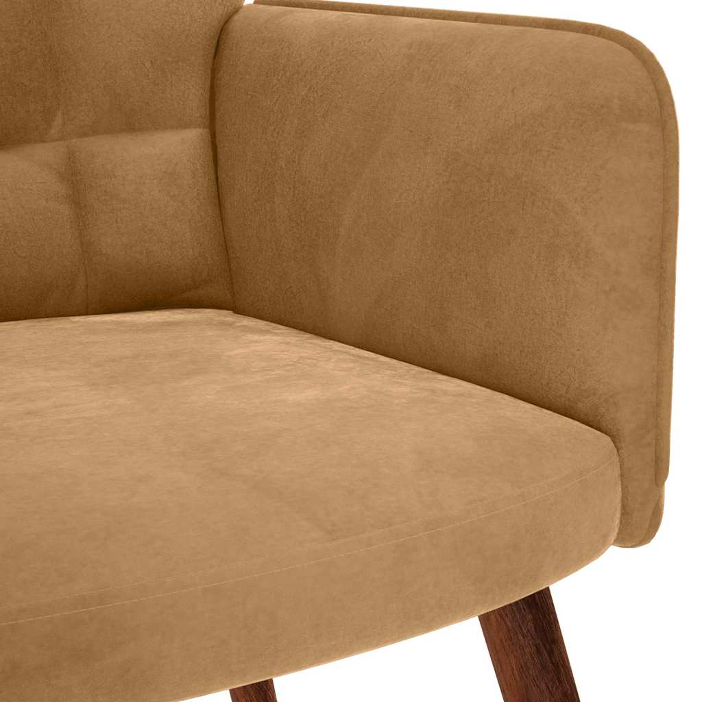 Chaise de relaxation Marron Velours - XIOS