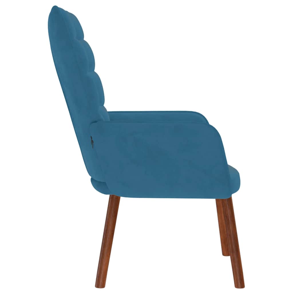 Chaise de relaxation Bleu Velours - XIOS
