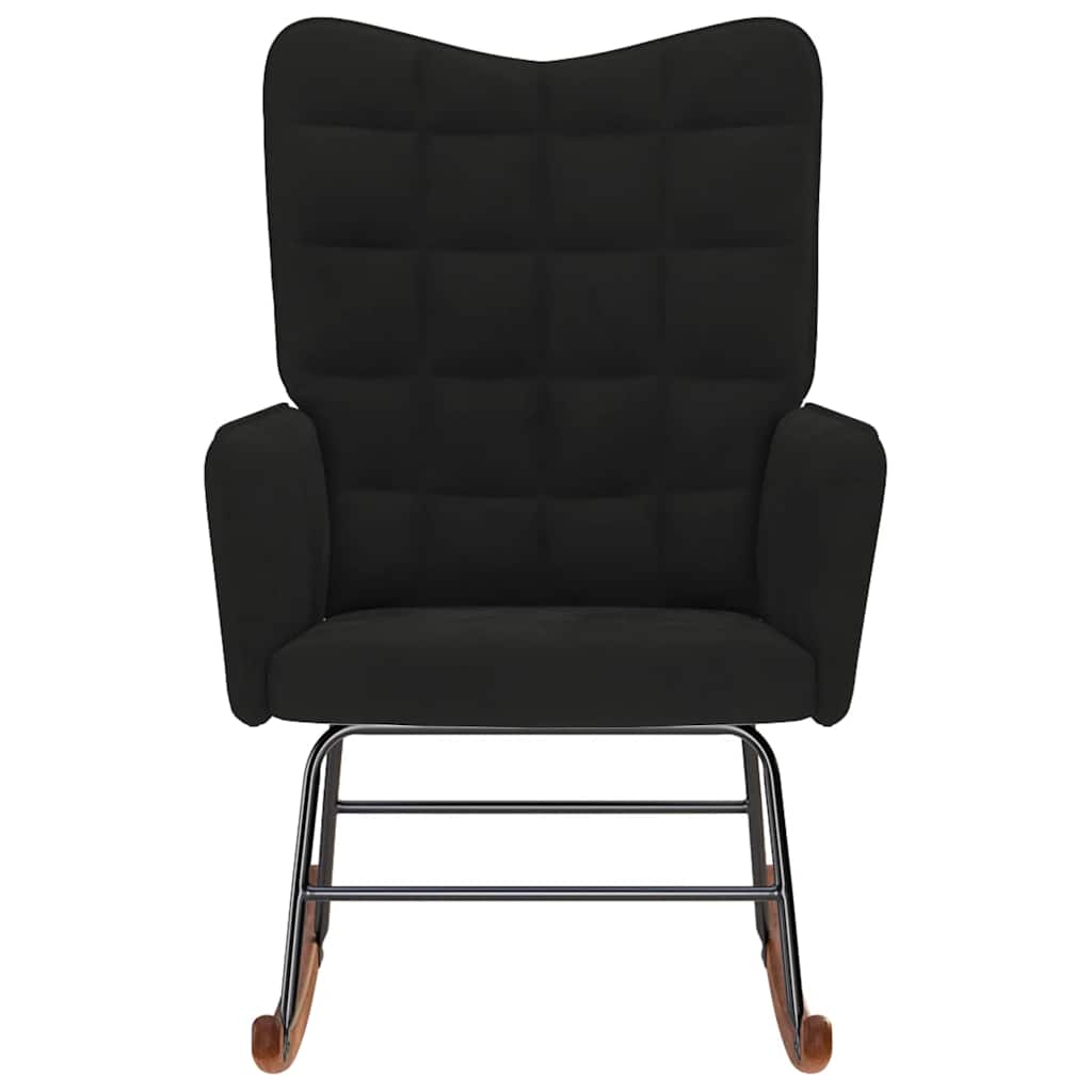 Chaise à bascule Noir Velours - XIOS