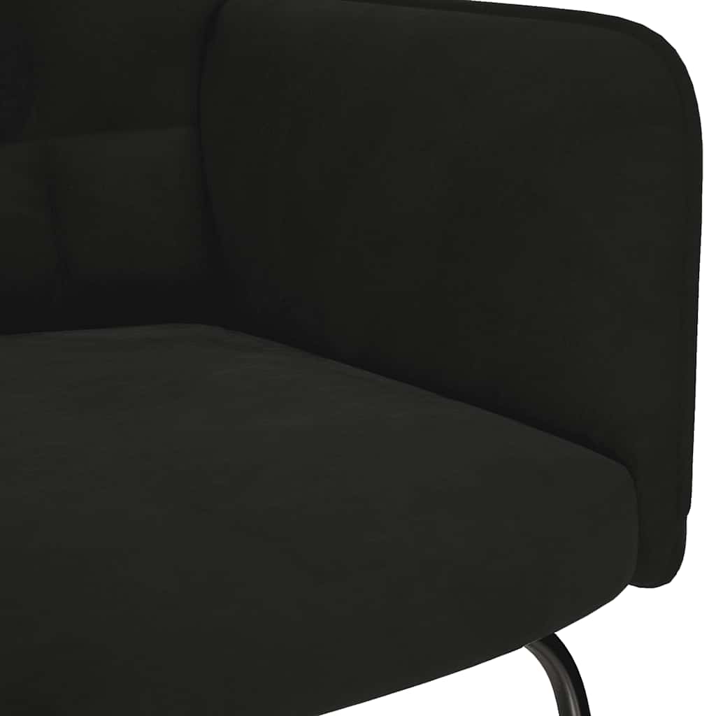 Chaise à bascule Noir Velours - XIOS