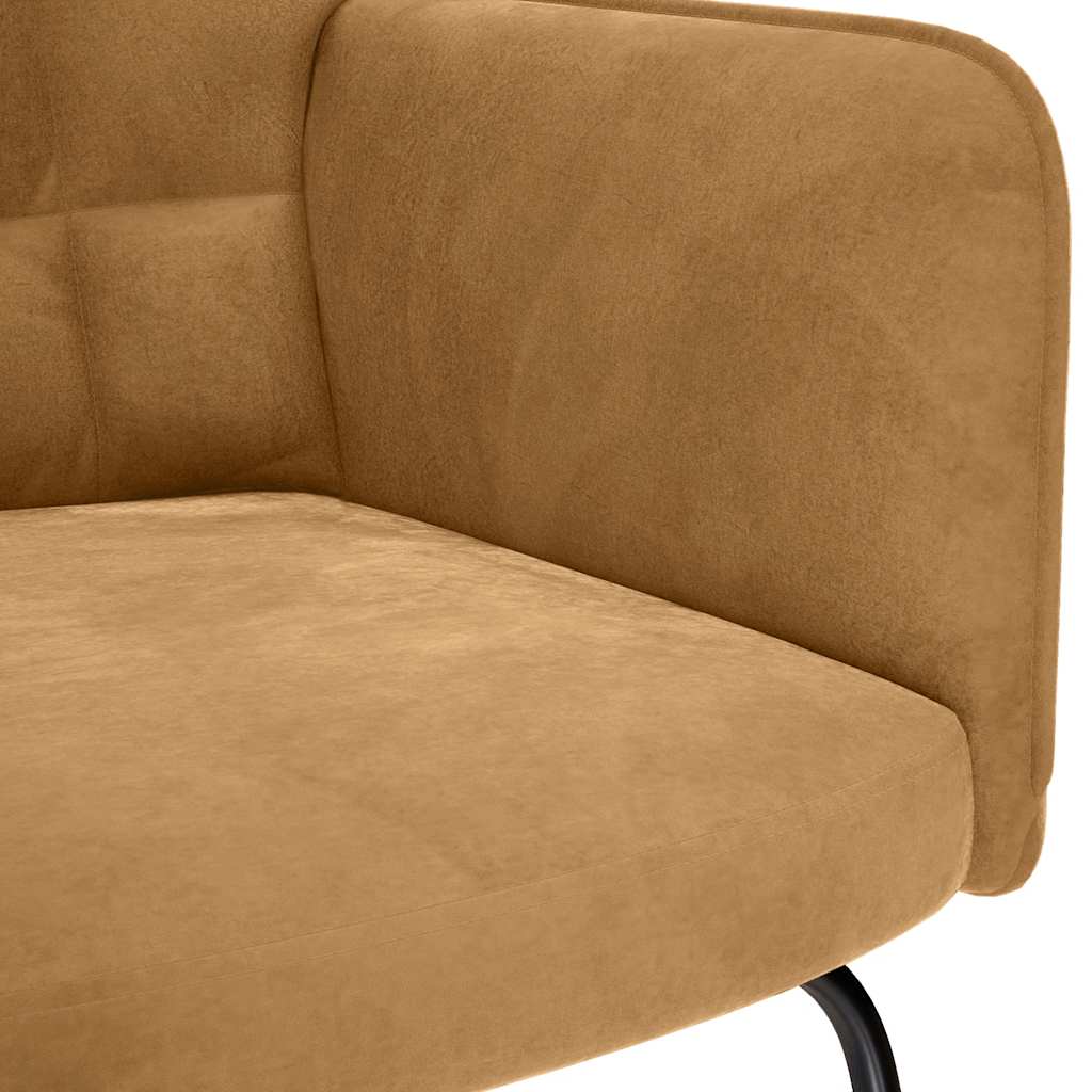 Chaise à bascule Marron Velours