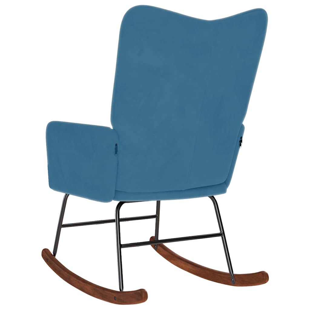 Chaise à bascule Bleu Velours - XIOS