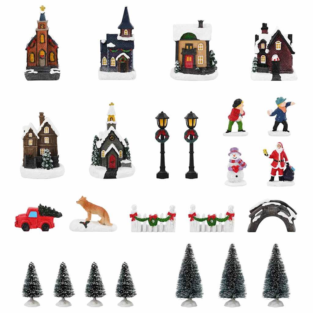 Décor de Table de Noël Multicolore Résine - XIOS