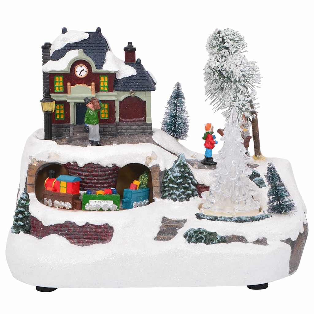 Décor de table de Noël Multicolore 23.5 x 16 x 18.5 cm Résine - XIOS