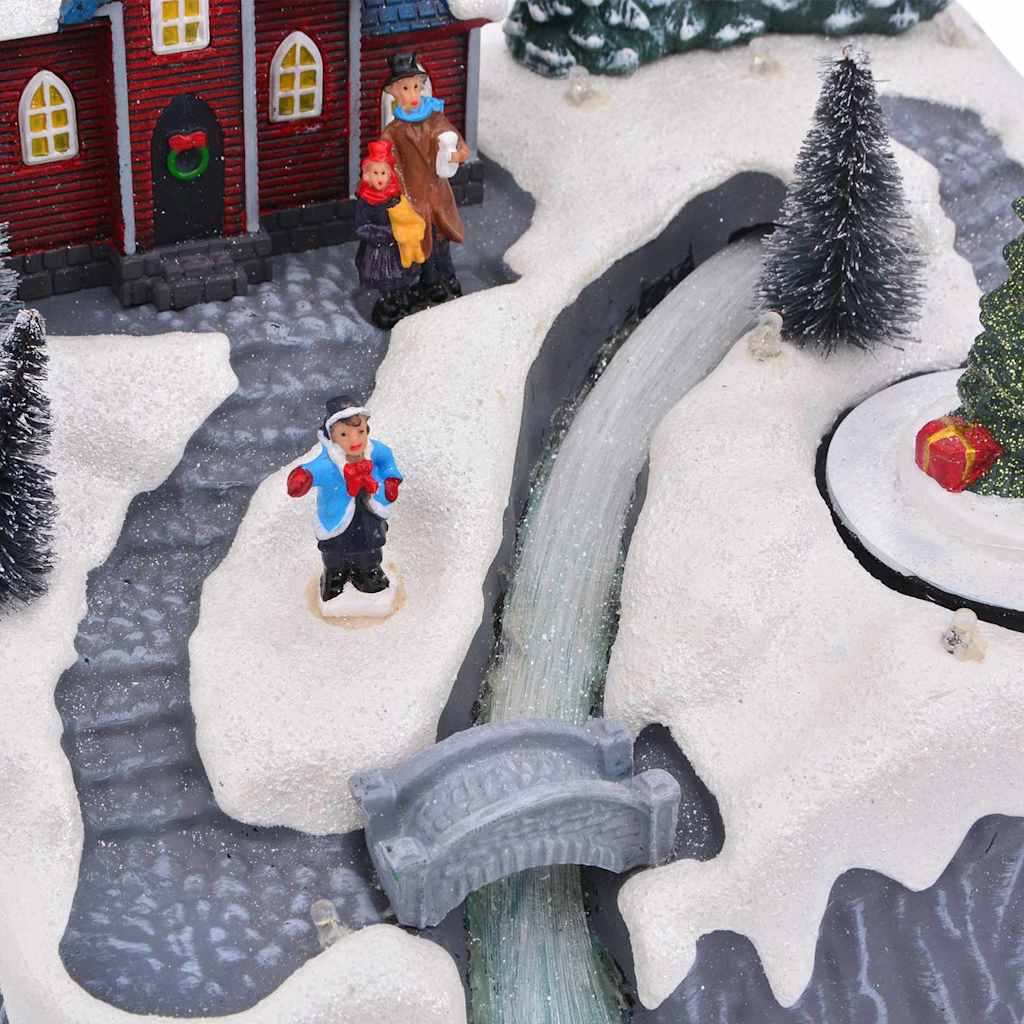 Décoration de village de Noël Multicolore 20.5 x 17 x 21 cm - XIOS