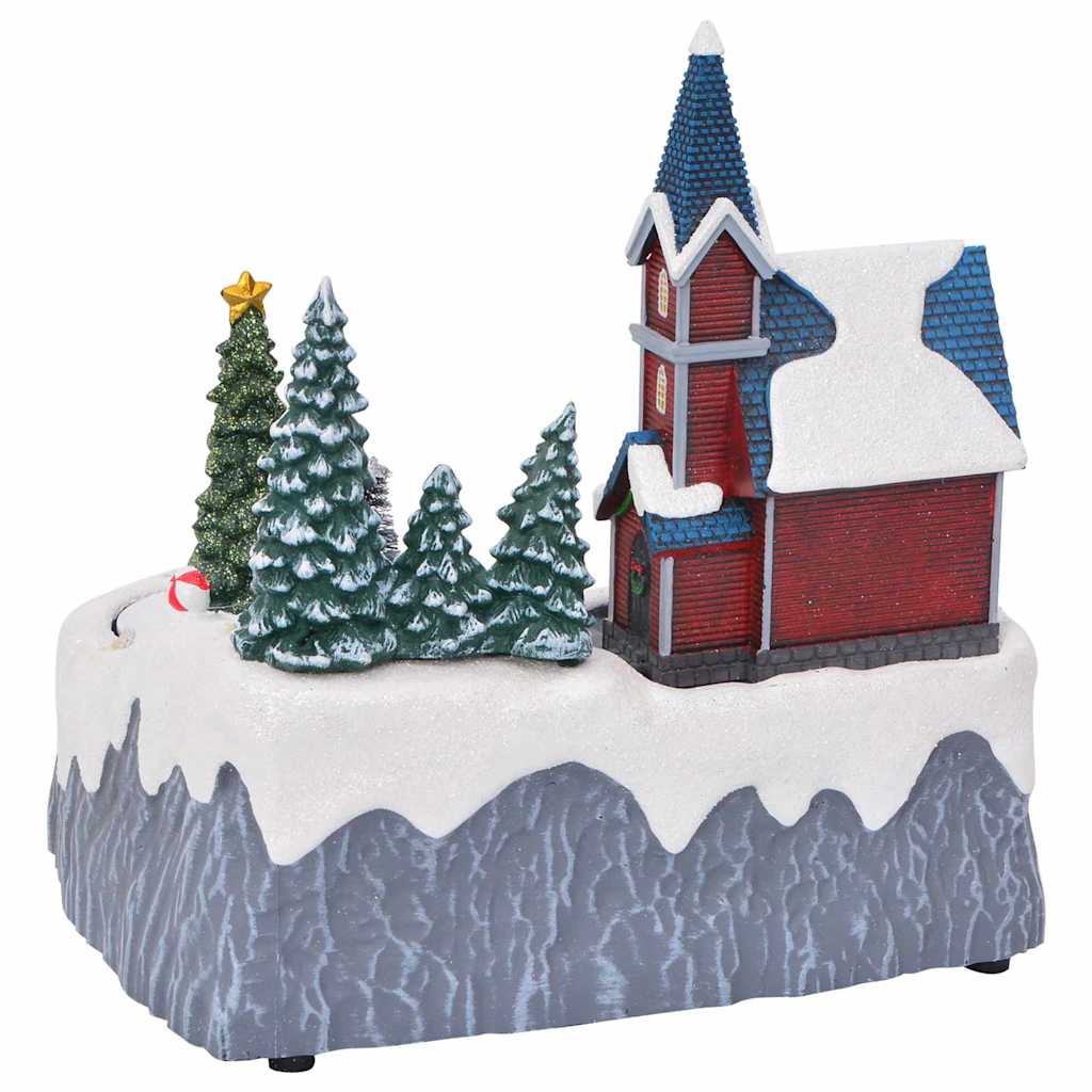 Décoration de village de Noël Multicolore 20.5 x 17 x 21 cm - XIOS