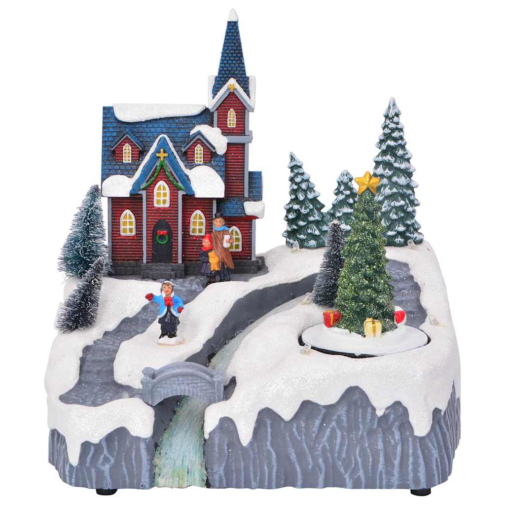 Décoration de village de Noël Multicolore 20.5 x 17 x 21 cm - XIOS