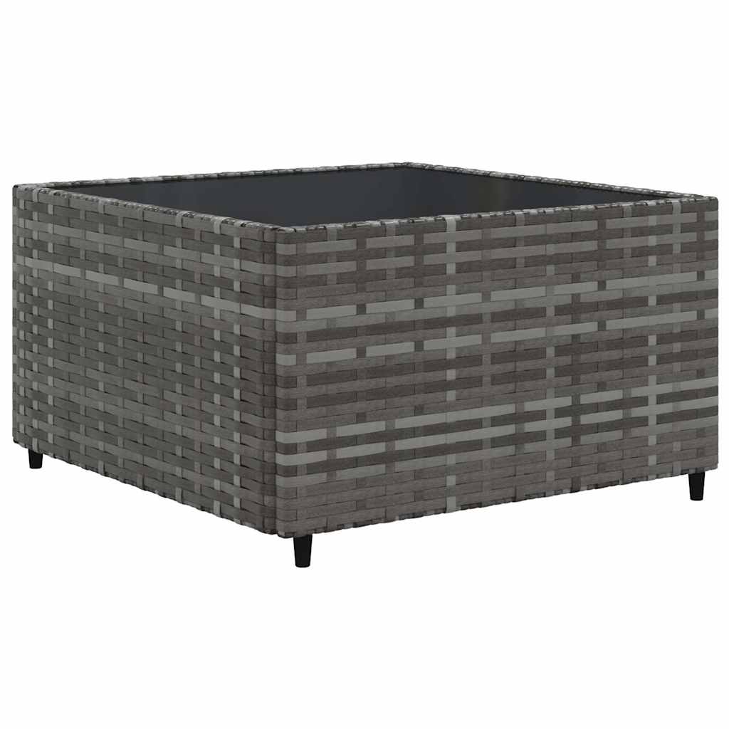 Salon de jardin 7 pcs avec coussins Gris Résine tressée - XIOS