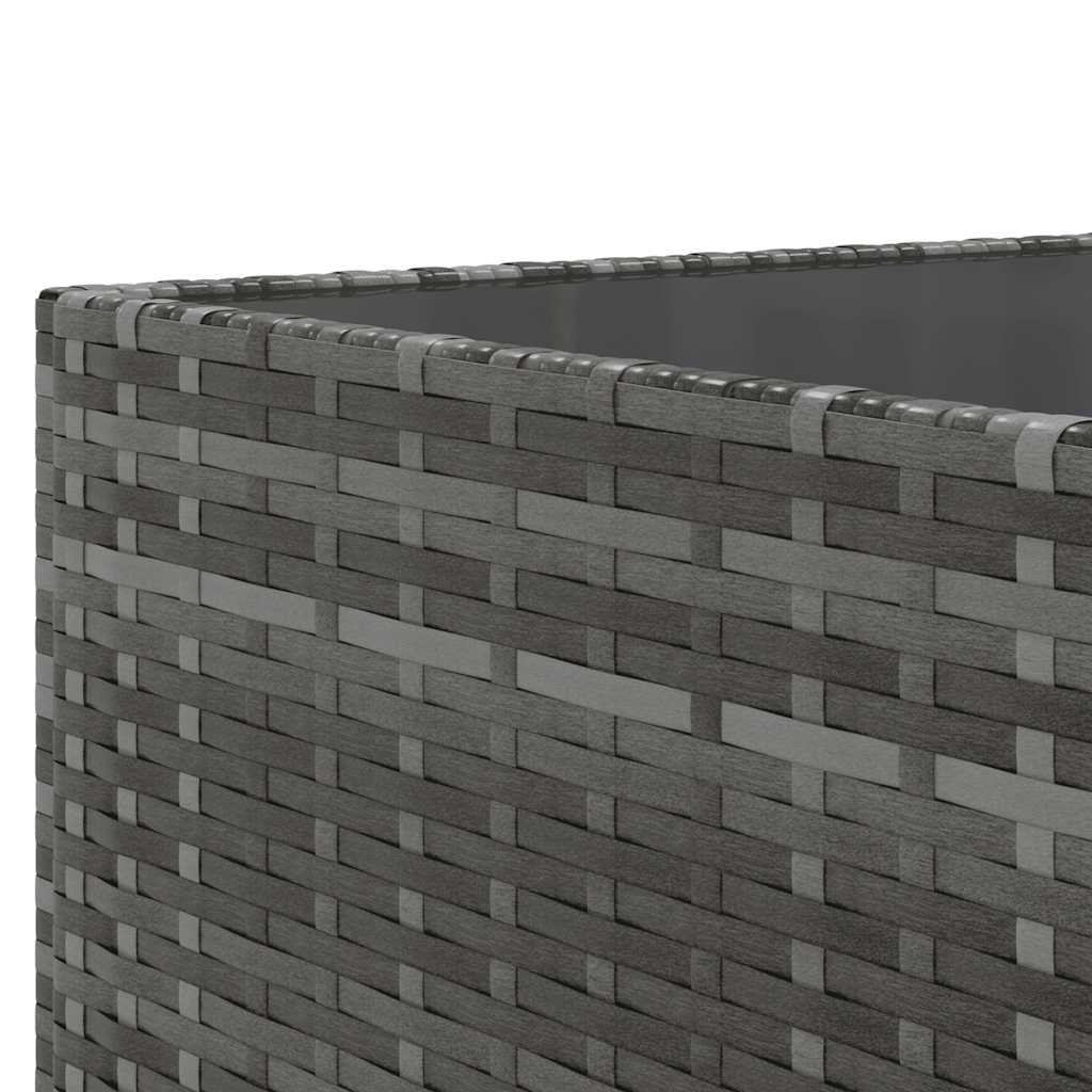 Salon de jardin 7 pcs avec coussins Gris Résine tressée - XIOS