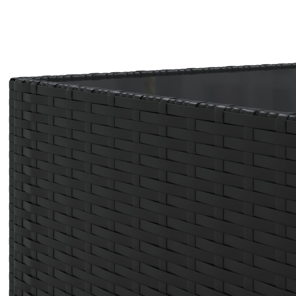 Salon de jardin 8 pcs avec coussins noir résine tressée - XIOS