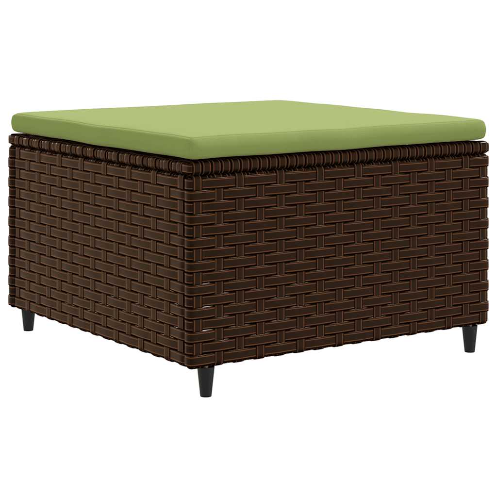 Salon de jardin 4 pcs avec coussins Marron Résine tressée - XIOS