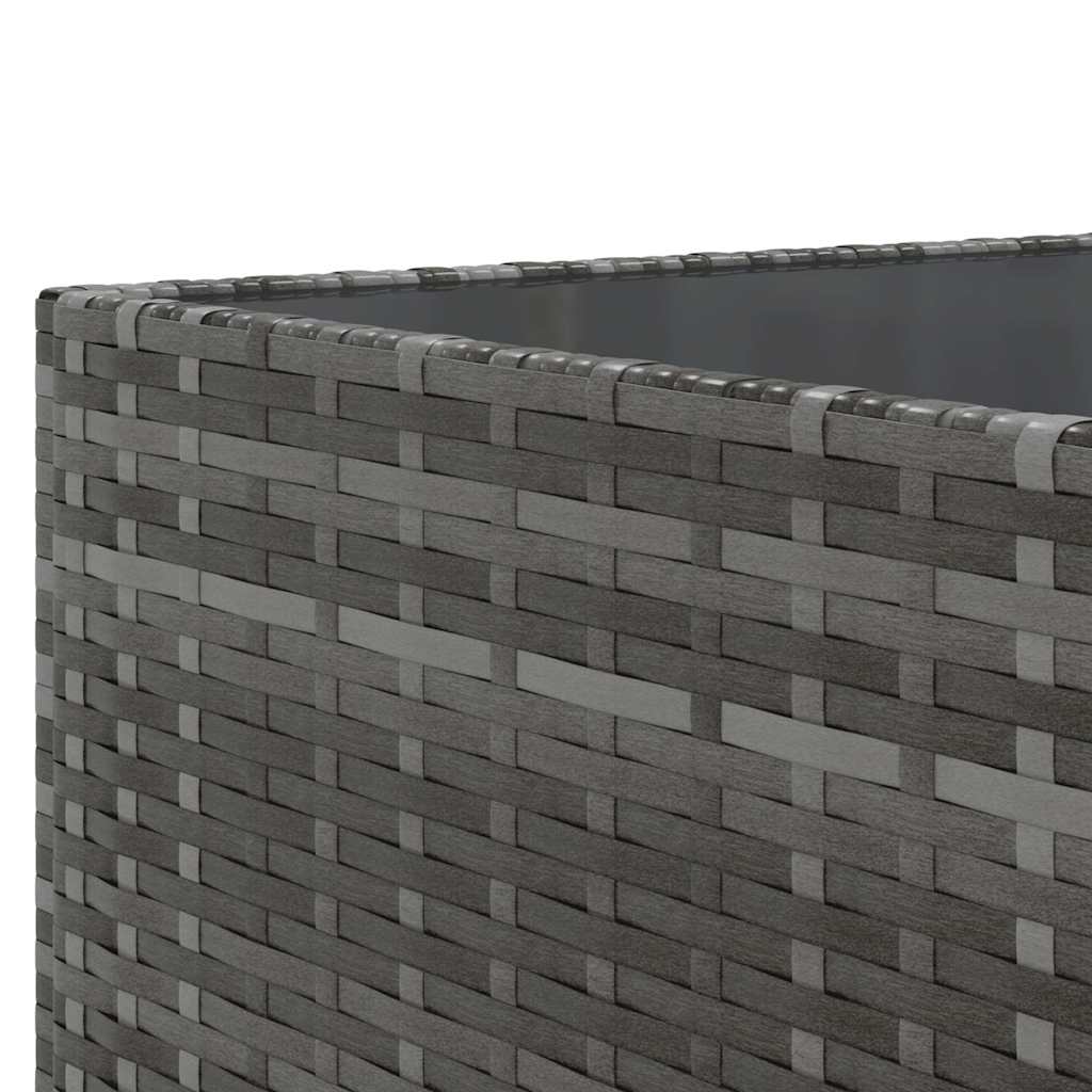 Salon de jardin 5 pcs avec coussins Gris Résine tressée - XIOS