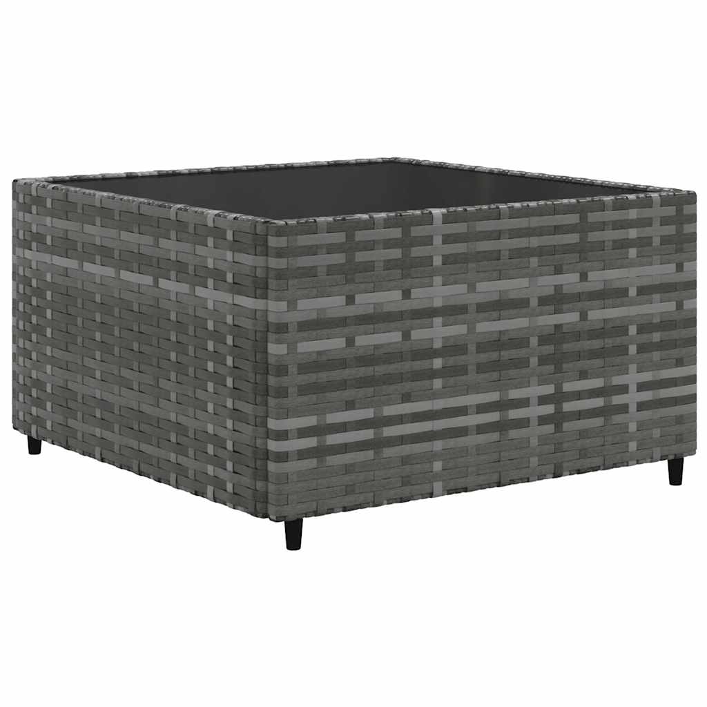 Salon de jardin 7 pcs avec coussins Gris Résine tressée - XIOS
