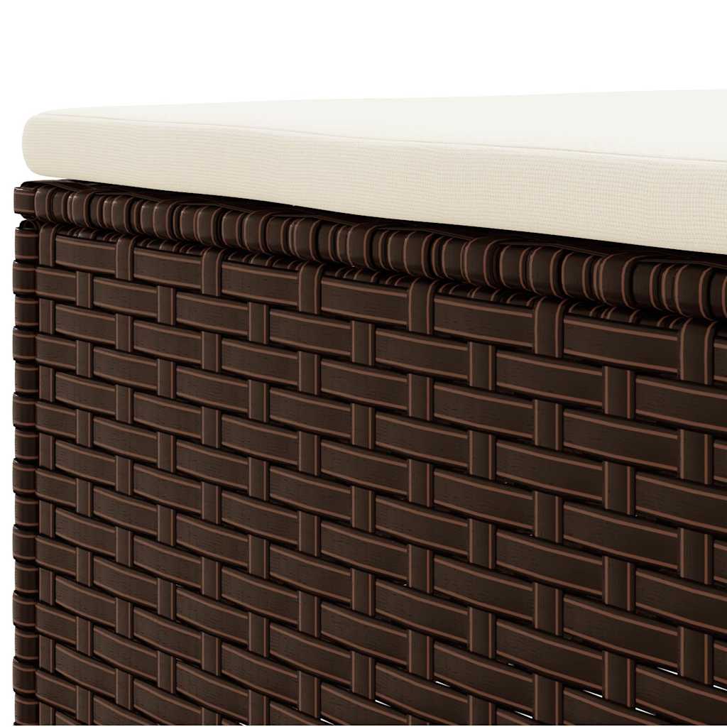 Salon de jardin 6 pcs avec coussins Marron Résine tressée - XIOS