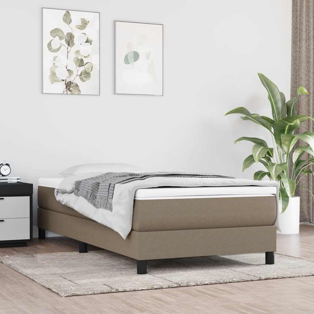 Matelas à ressorts ensachés pour enfants taupe 80x160 cm tissu - XIOS