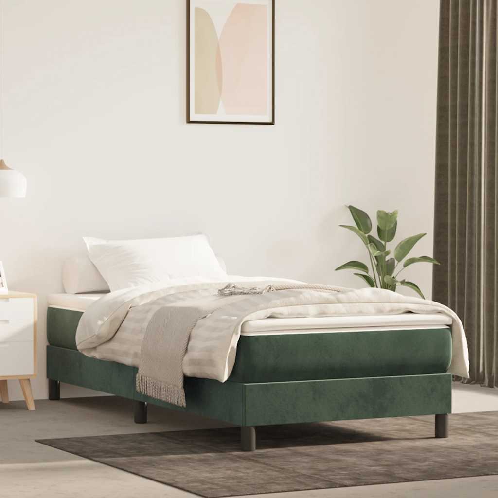 Matelas de lit à ressorts ensachés fermeté moyenne 80x210x20 cm velours - XIOS