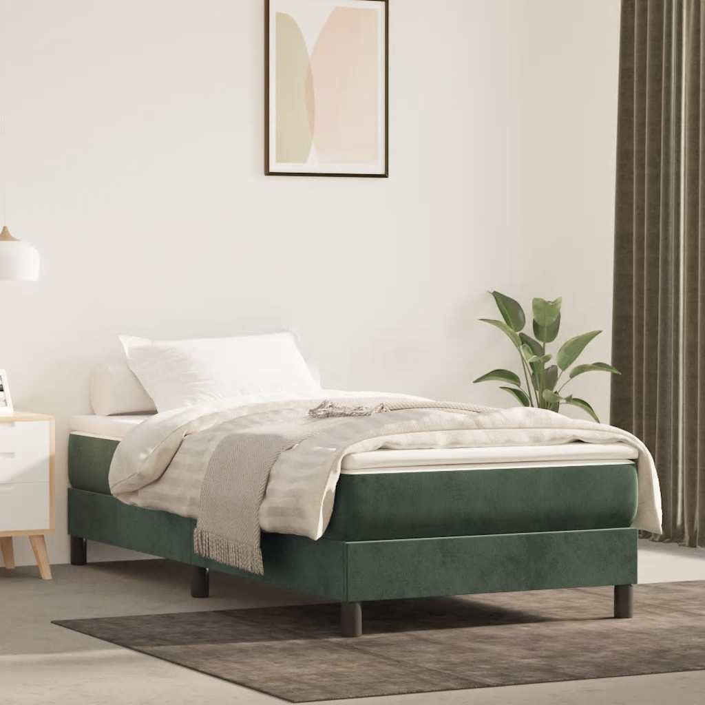 Matelas de lit à ressorts ensachés fermeté moyenne 90x210x20 cm velours - XIOS