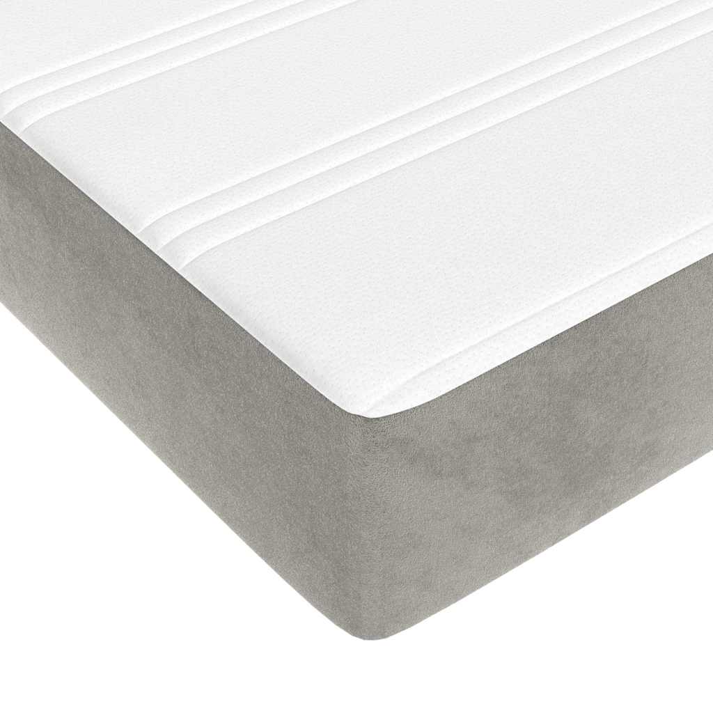 Matelas de lit à ressorts ensachés 160x210x20 cm velours - XIOS