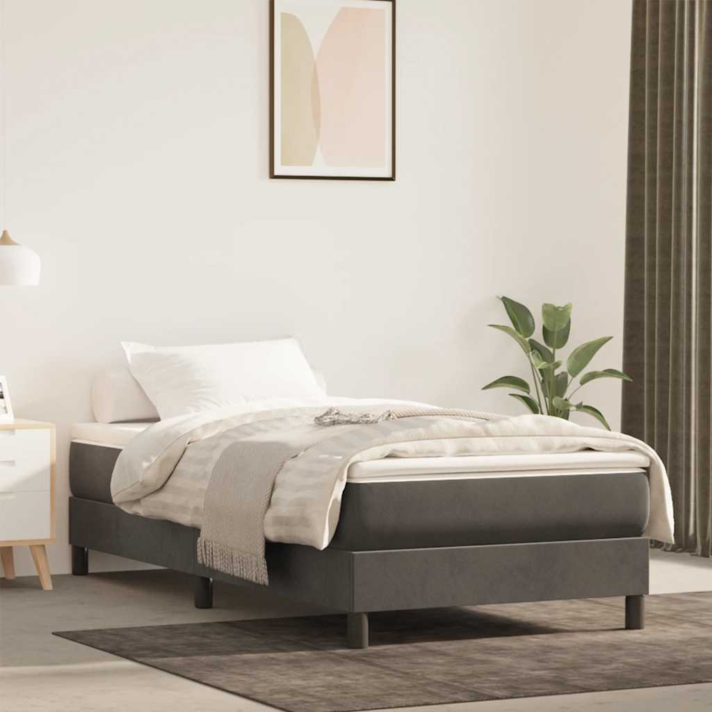 Matelas de lit à ressorts ensachés 80x220x20 cm velours - XIOS