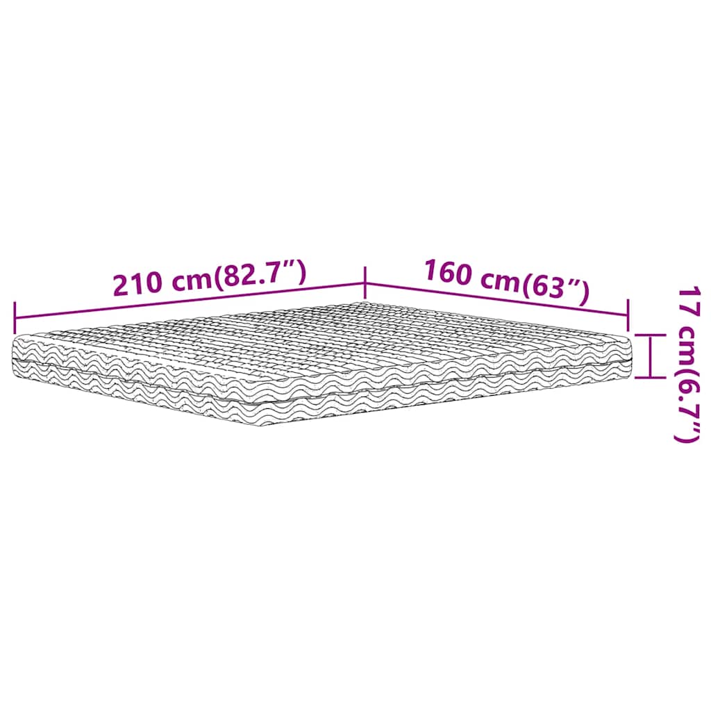 Matelas en mousse blanc 160x210 cm dureté H2 H3 - XIOS