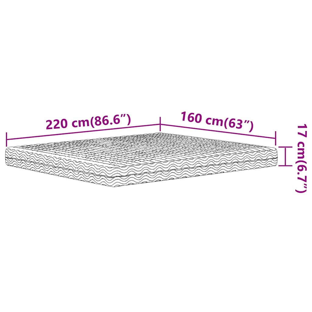 Matelas en mousse blanc 160x220 cm dureté H2 H3 - XIOS