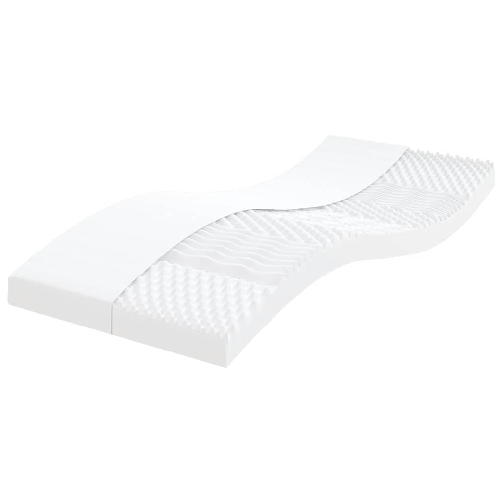 Matelas en mousse blanc 80x210 cm 7 zones dureté 20 ILD - XIOS