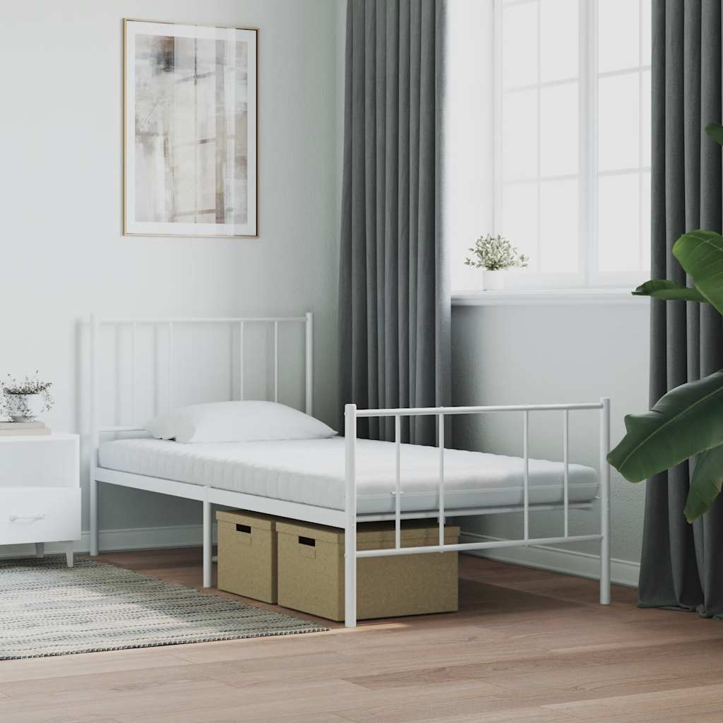Matelas en mousse blanc 80x210 cm 7 zones dureté 20 ILD - XIOS