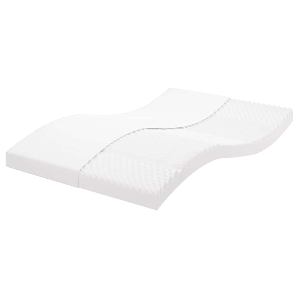 Matelas en mousse blanc 120x210 cm 7 zones dureté 20 ILD - XIOS