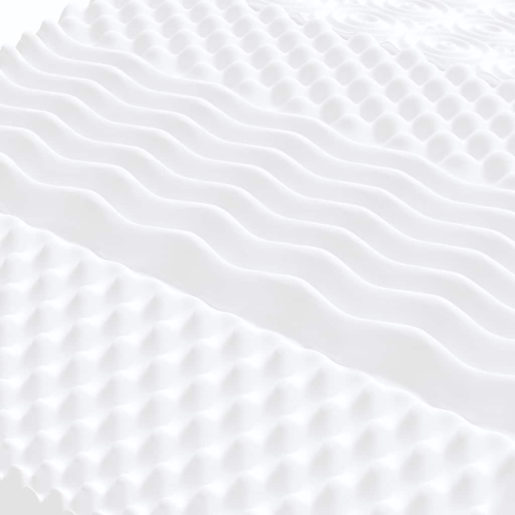 Matelas en mousse blanc 140x210 cm 7 zones dureté 20 ILD - XIOS