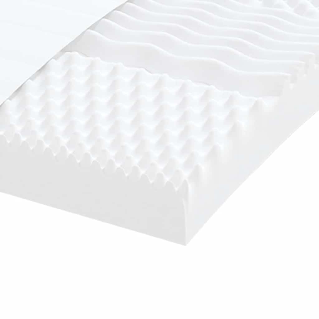 Matelas en mousse blanc 140x210 cm 7 zones dureté 20 ILD - XIOS