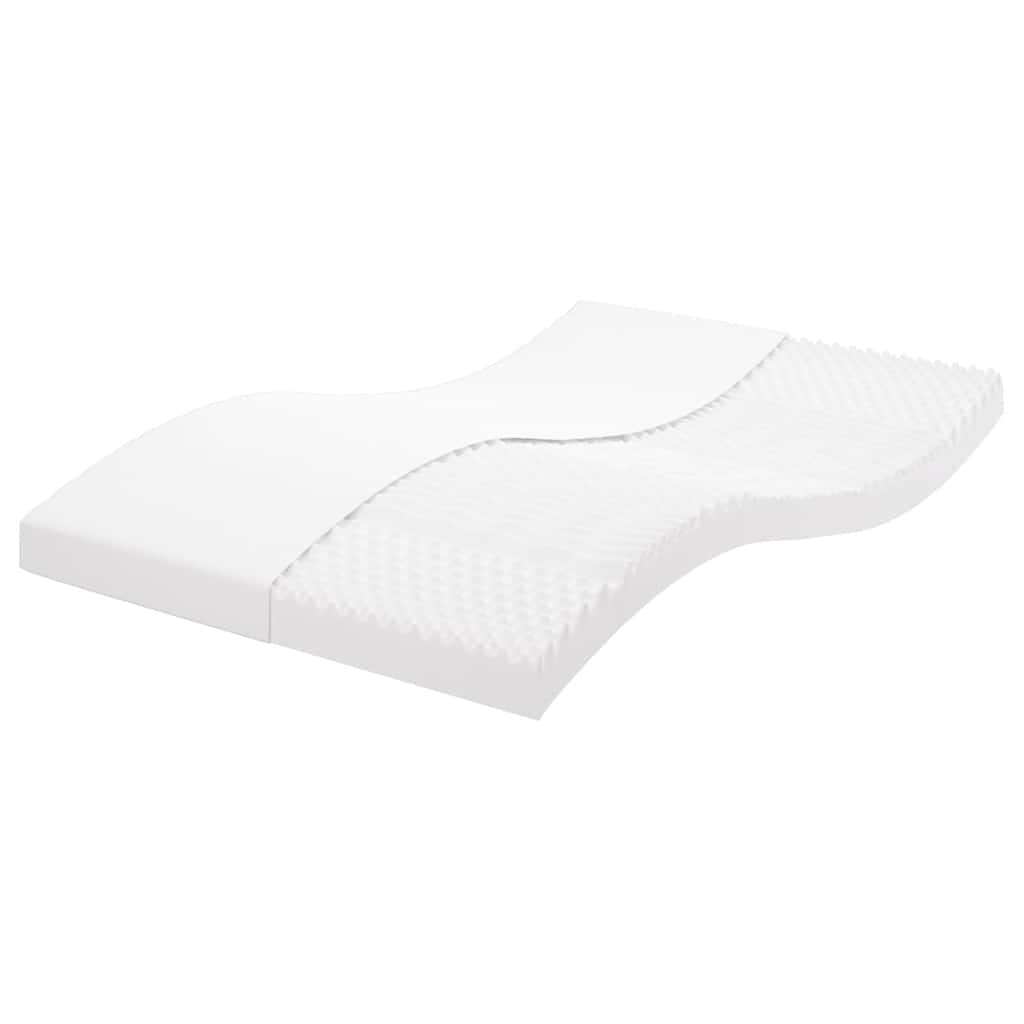 Matelas en mousse blanc 120x220 cm 7 zones dureté 20 ILD - XIOS