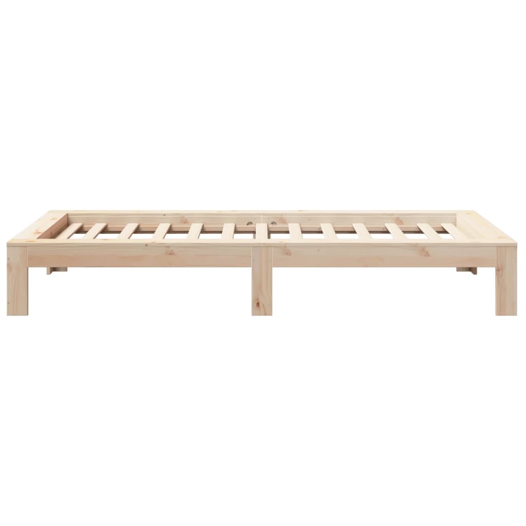 Cadre de lit sans matelas 90x190 cm bois de pin massif - XIOS