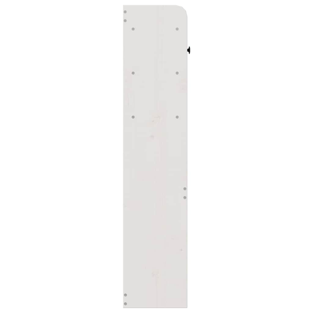 Tête de lit avec rangement blanc 180 cm bois massif de pin - XIOS