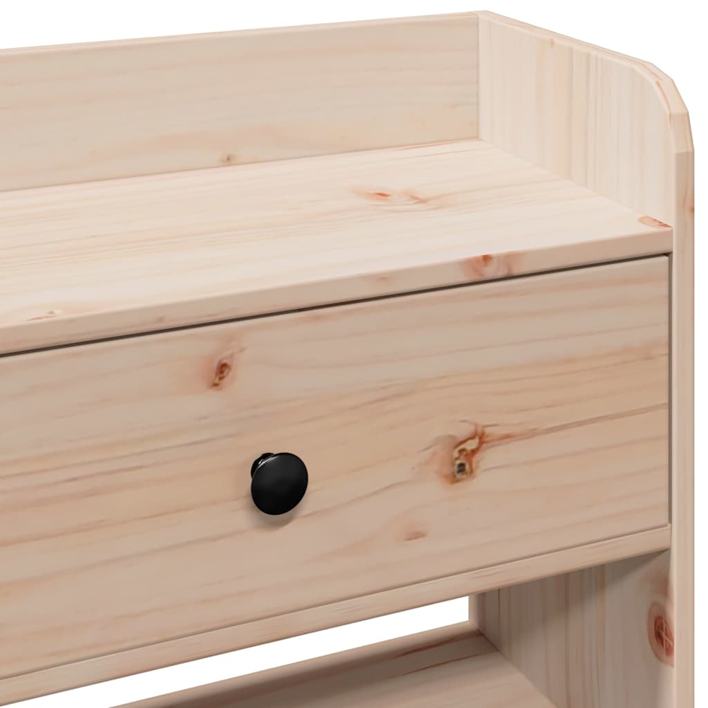 Tête de lit avec rangement 100 cm bois massif de pin - XIOS