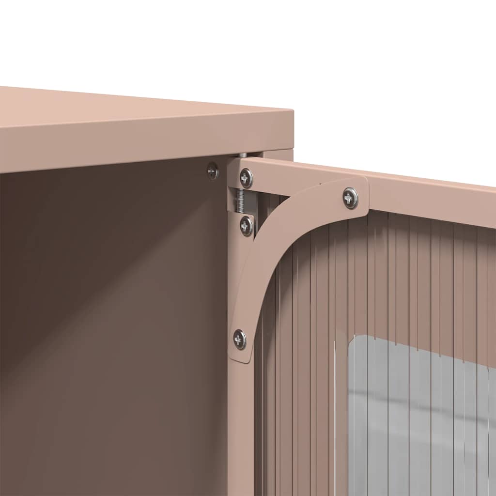 Table de chevet rose 36x39x60,5 cm acier laminé à froid - XIOS