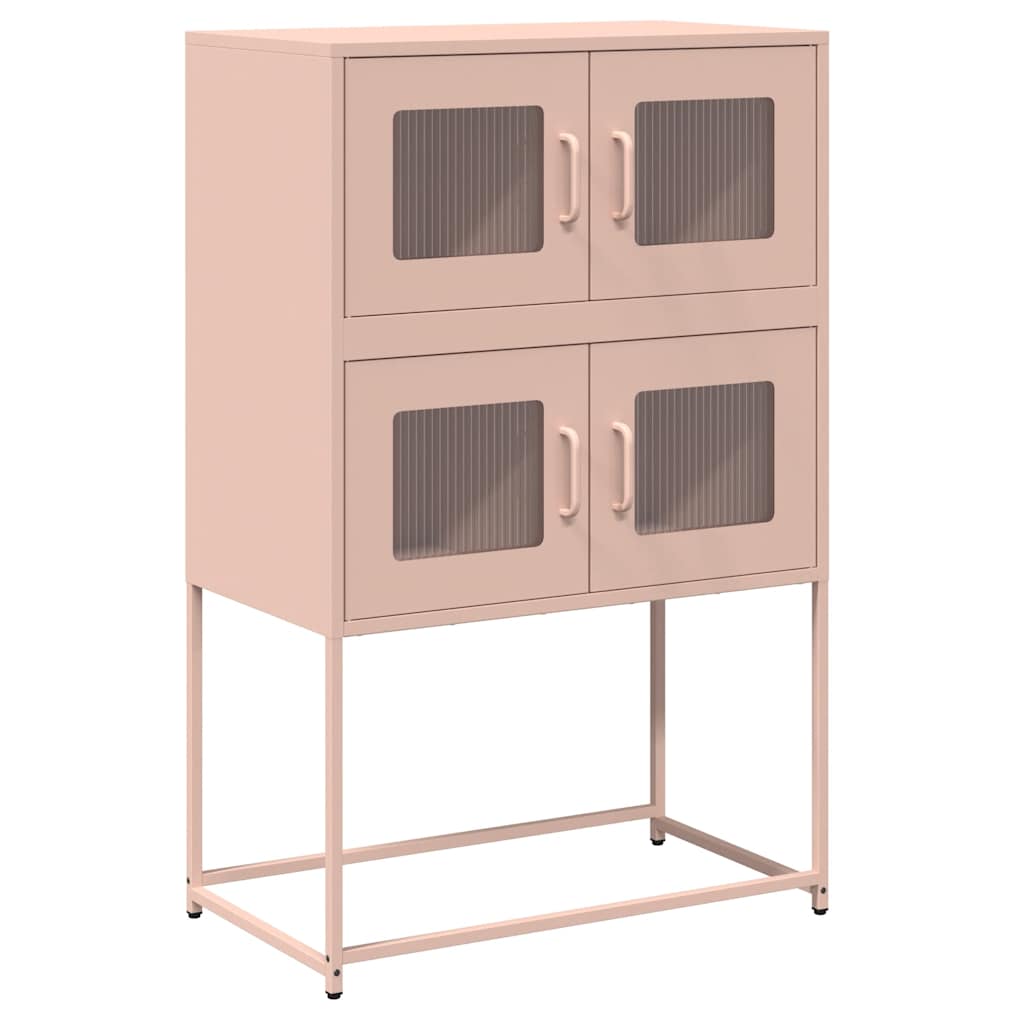 Buffet haut rose 68x39x107 cm acier - XIOS