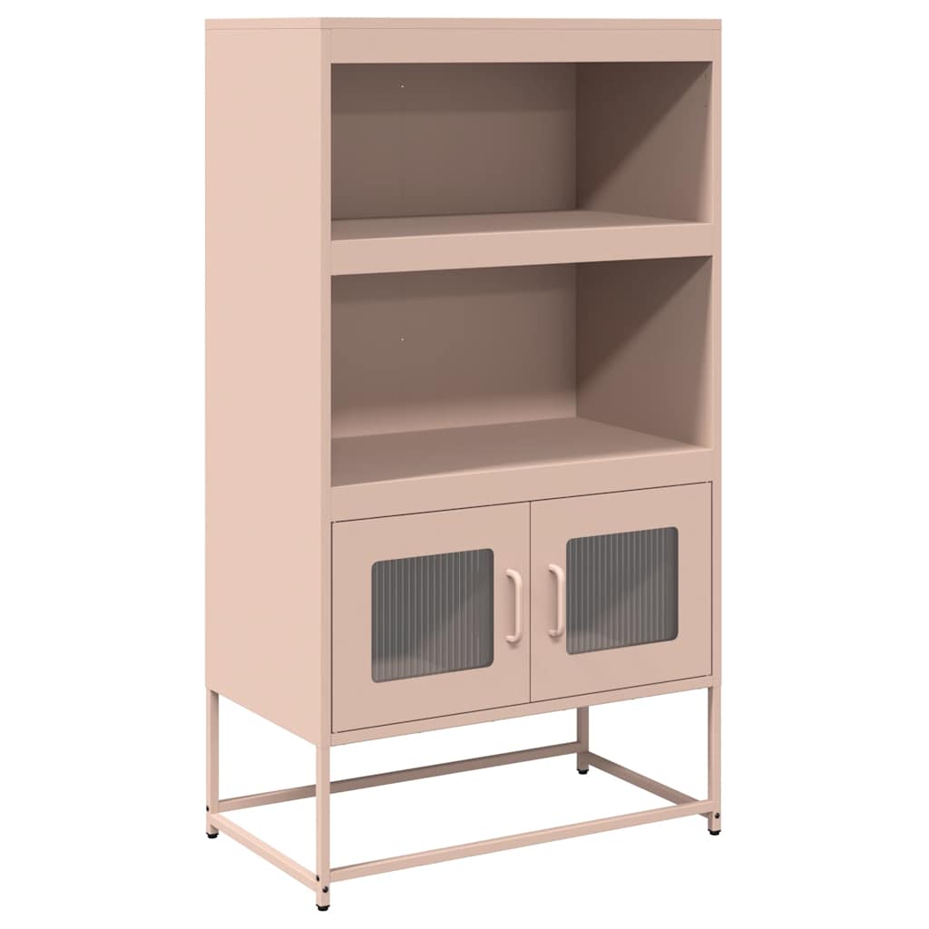 Buffet haut rose 68x39x123 cm acier - XIOS