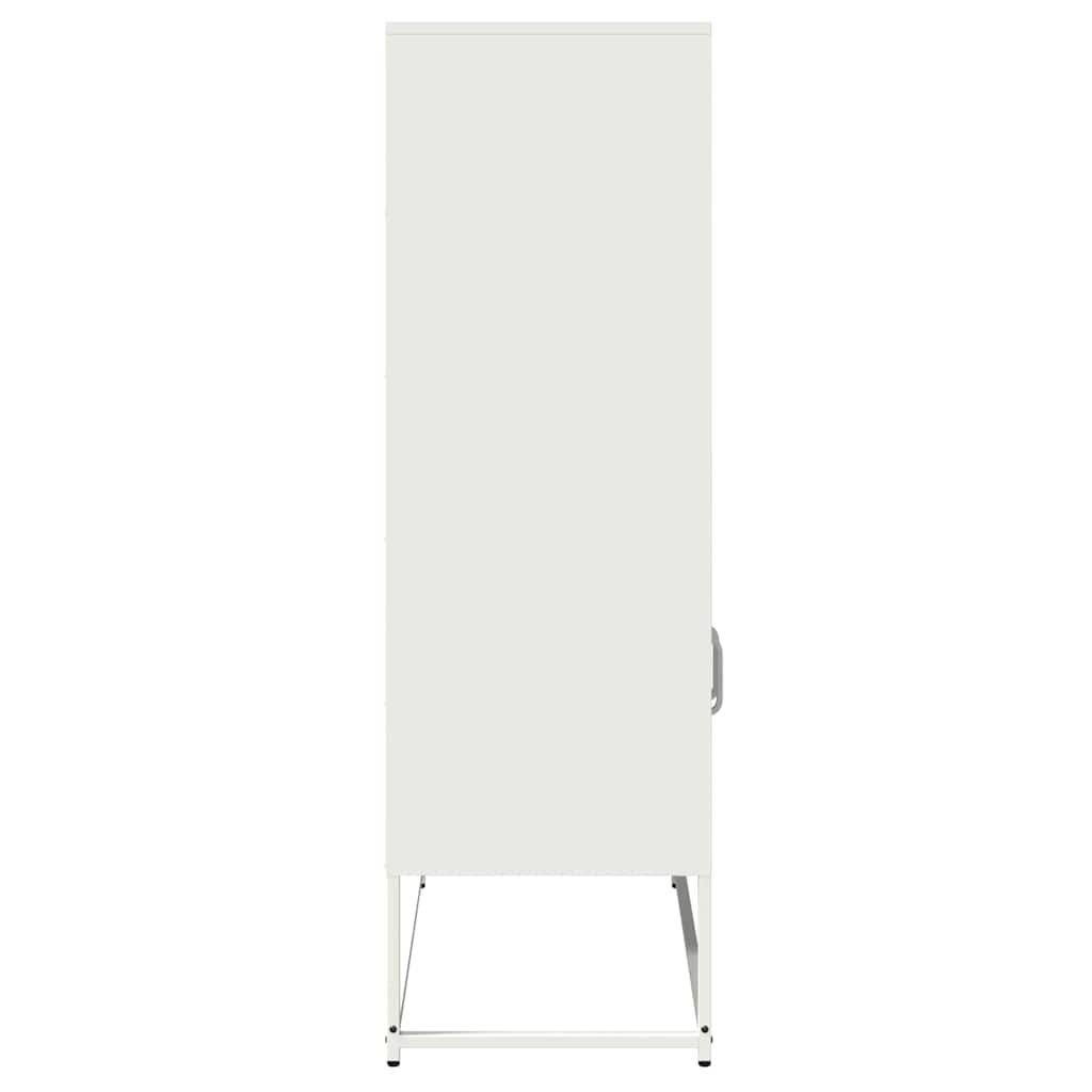 Buffet haut blanc 68x39x123 cm acier - XIOS