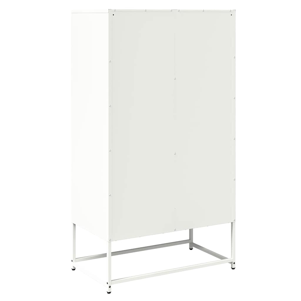 Buffet haut blanc 68x39x123 cm acier - XIOS